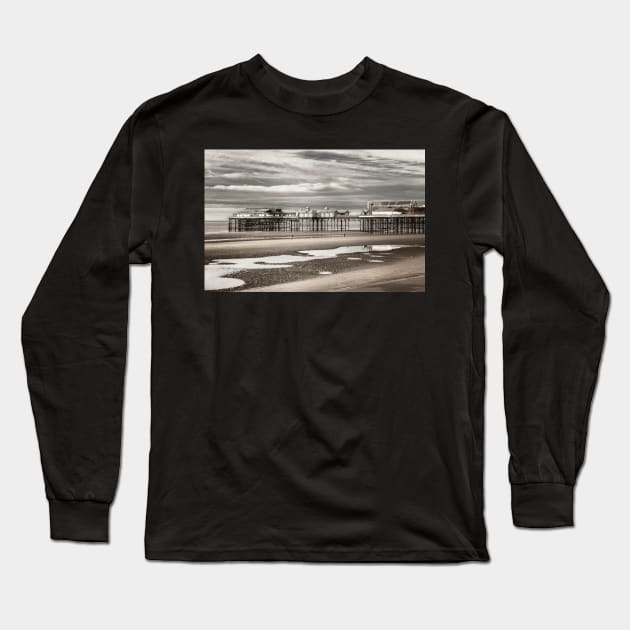 Blackpool pier Long Sleeve T-Shirt by jasminewang